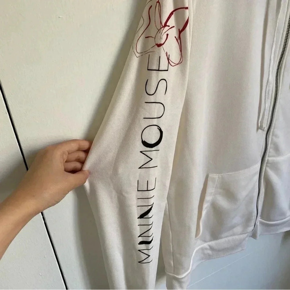 Disney Minnie Mouse Zip Up Hoodie M - Picture 5 of 5